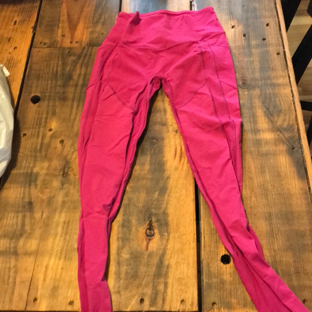 Hot pink lululemon pants